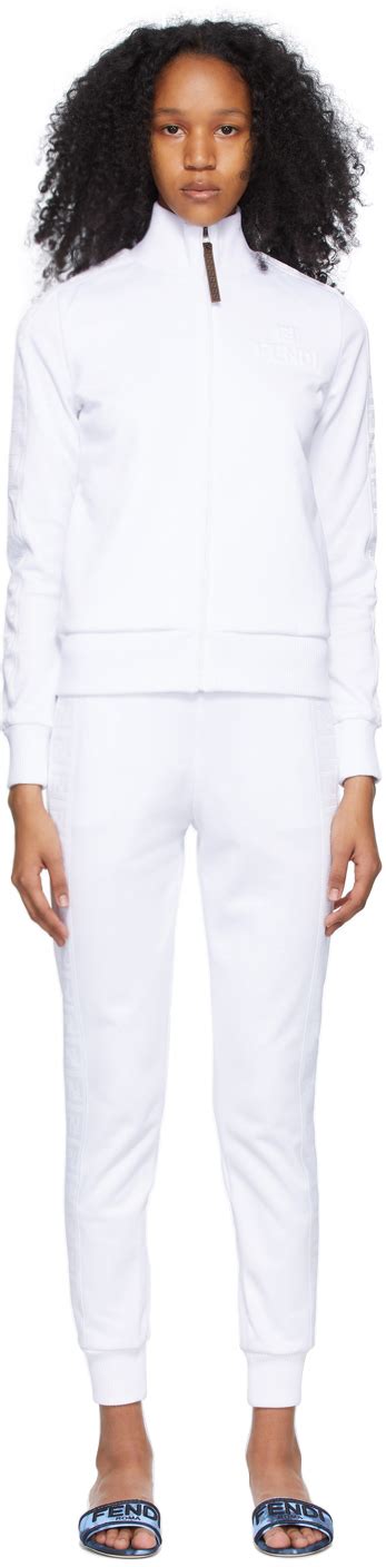 fendi tracksuit white|fendi fila tracksuit.